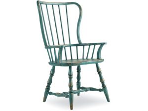 Полукресло HOOKER FURNITURE SANCTUARY SPINDLE ARM CHAIR BLUE