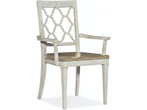 Полукресло HOOKER FURNITURE WOOD SEAT ARM CHAIR