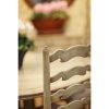 Полукресло Jonathan Charles Grey Painted Ladder Back Chair