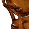 Полукресло Jonathan Charles Leather Rococo Arm Chair