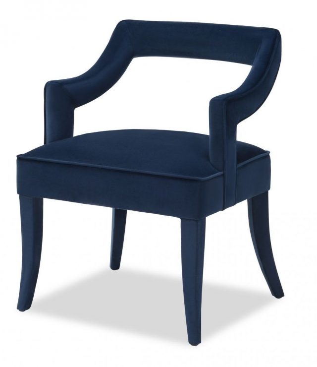 Полукресло Liang and Eimil CALVIN DINING CHAIR MARINE BLUE