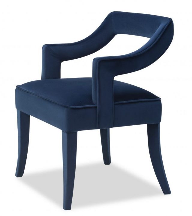 Полукресло Liang and Eimil CALVIN DINING CHAIR MARINE BLUE