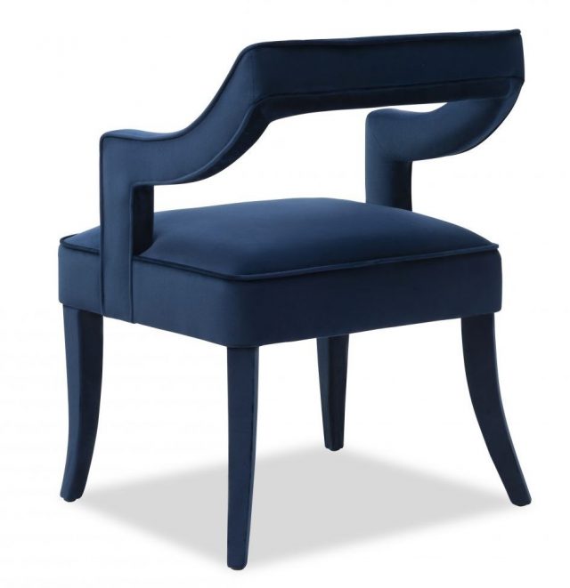 Полукресло Liang and Eimil CALVIN DINING CHAIR MARINE BLUE