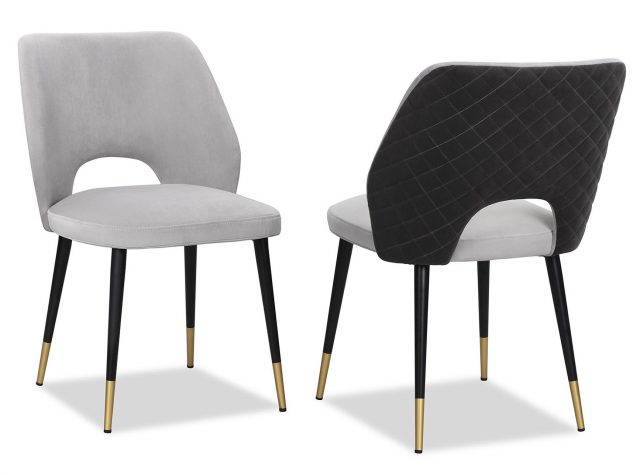 Полукресло Liang and Eimil JAGGER DINING CHAIR LIGHT GREY/SLATE (2 шт)