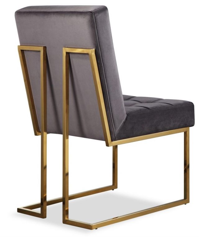 Полукресло Liang and Eimil WARHOL DINING CHAIR GREY/BRASS