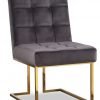 Полукресло Liang and Eimil WARHOL DINING CHAIR GREY/BRASS
