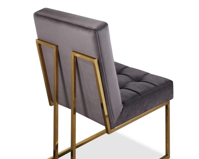 Полукресло Liang and Eimil WARHOL DINING CHAIR GREY/BRASS
