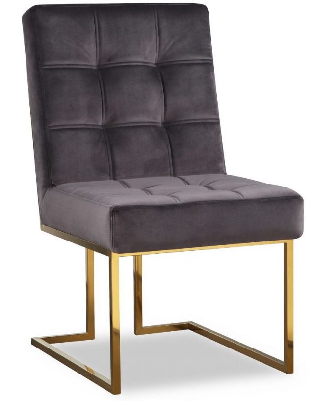 Полукресло Liang and Eimil WARHOL DINING CHAIR GREY/BRASS