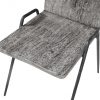 Полукресло Phillips Collection Forged Leg Dining Chair Gray Stone