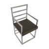 Полукресло Phillips Collection Ladder Arm Chair Gray