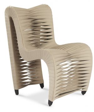 Полукресло Phillips Collection Seat Belt Dining Chair Beige