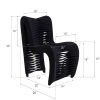Полукресло Phillips Collection Seat Belt Dining Chair Black