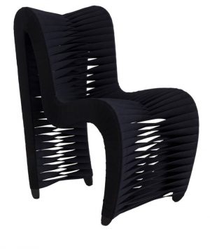 Полукресло Phillips Collection Seat Belt Dining Chair Black