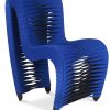 Полукресло Phillips Collection Seat Belt Dining Chair Blue/Black