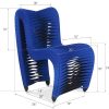 Полукресло Phillips Collection Seat Belt Dining Chair Blue/Black
