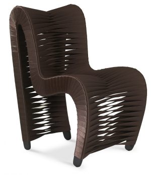 Полукресло Phillips Collection Seat Belt Dining Chair Brown