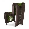 Полукресло Phillips Collection Seat Belt Dining Chair Brown/Green