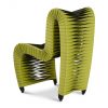 Полукресло Phillips Collection Seat Belt Dining Chair Green