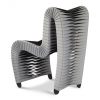 Полукресло Phillips Collection Seat Belt Dining Chair Grey/Black