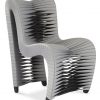 Полукресло Phillips Collection Seat Belt Dining Chair Grey/Black