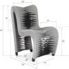 Полукресло Phillips Collection Seat Belt Dining Chair Grey/Black