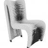 Полукресло Phillips Collection Seat Belt Dining Chair Grey/Black