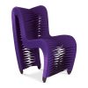 Полукресло Phillips Collection Seat Belt Dining Chair Purple