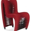 Полукресло Phillips Collection Seat Belt Dining Chair Red/Black