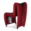 Полукресло Phillips Collection Seat Belt Dining Chair Red/Black