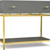 Прикроватная тумба HOOKER FURNITURE Happily Gray One-Drawer Leg Nightstand