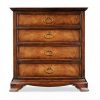 Прикроватная тумба Jonathan Charles Crotch Walnut Bedside Chest of drawers
