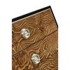 Прикроватная тумба Jonathan Charles Madison Piano Black & Amber Ash Burl Nightstand