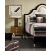 Прикроватная тумба Jonathan Charles Madison Piano Black & Amber Ash Burl Nightstand