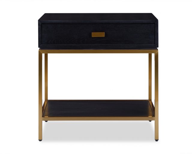Прикроватная тумба Liang and Eimil LEVI BEDSIDE TABLE BLACK/BRASS