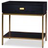 Прикроватная тумба Liang and Eimil LEVI BEDSIDE TABLE BLACK/BRASS