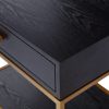 Прикроватная тумба Liang and Eimil LEVI BEDSIDE TABLE BLACK/BRASS