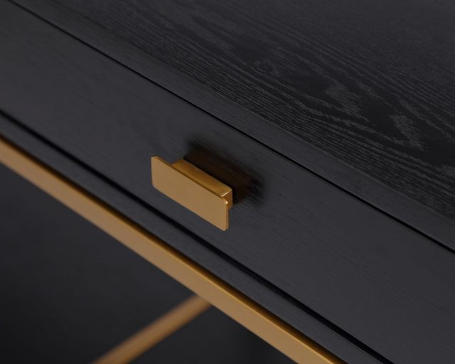 Прикроватная тумба Liang and Eimil LEVI BEDSIDE TABLE BLACK/BRASS