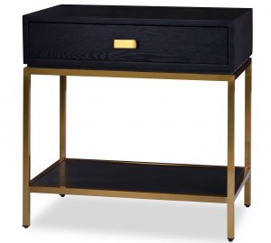 Прикроватная тумба Liang and Eimil LEVI BEDSIDE TABLE BLACK/BRASS