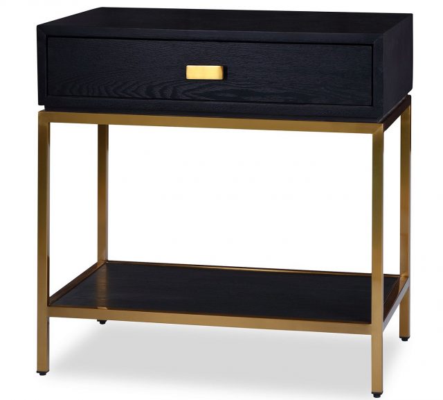 Прикроватная тумба Liang and Eimil LEVI BEDSIDE TABLE BLACK/BRASS