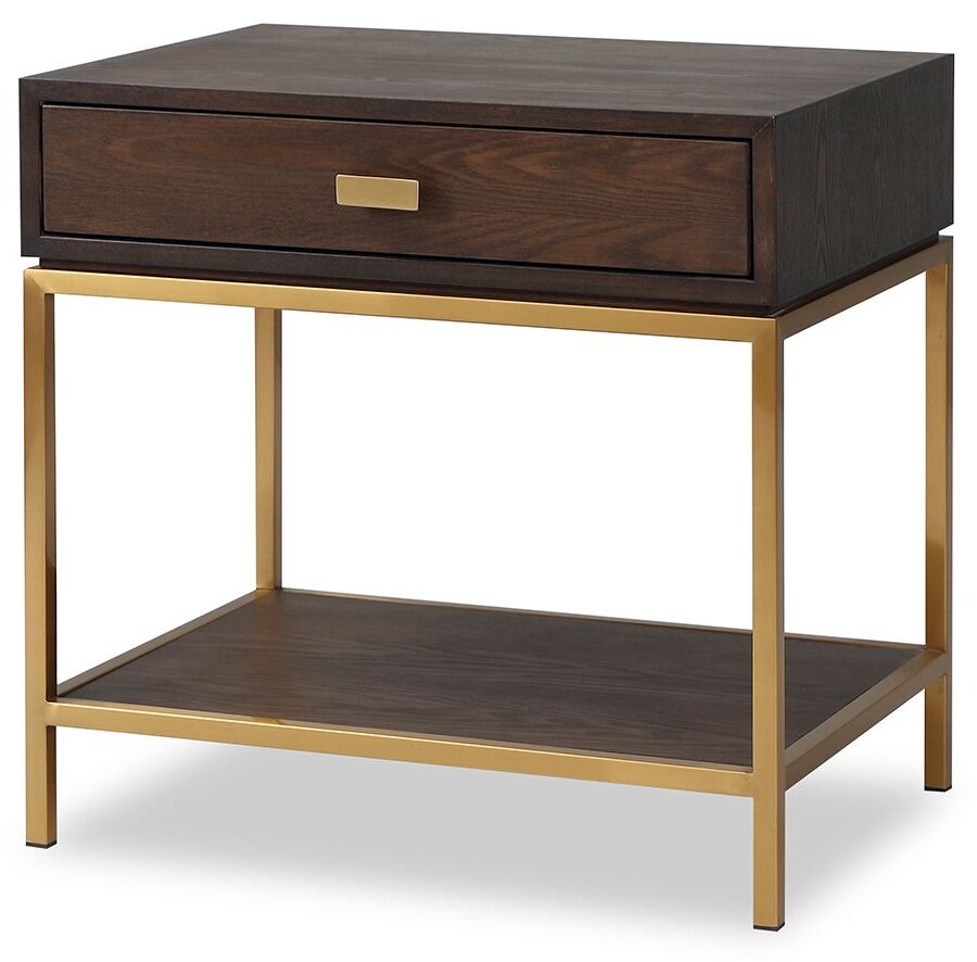 Прикроватная тумба Liang and Eimil LEVI BEDSIDE TABLE DARK BROWN