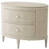 Прикроватная тумба Theodore Alexander Eli Oval Nightstand Beige