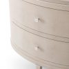 Прикроватная тумба Theodore Alexander Eli Oval Nightstand Beige