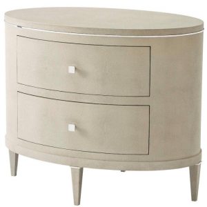 Прикроватная тумба Theodore Alexander Eli Oval Nightstand Beige