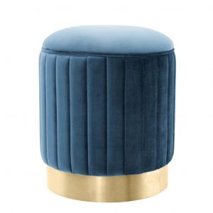 Пуф EICHHOLTZ ALLEGRA BLUE STOOL