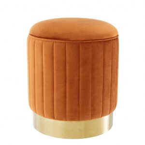 Пуф EICHHOLTZ ALLEGRA STOOL ORANGE ROCHE