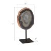 Скульптура Phillips Collection Agate Sculpture Bronze Edge