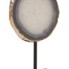 Скульптура Phillips Collection Agate Sculpture Gold Edge