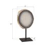 Скульптура Phillips Collection Agate Sculpture Gold Edge