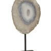 Скульптура Phillips Collection Agate Sculpture Silver Edge