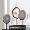 Скульптура Phillips Collection Agate Sculpture Silver Edge